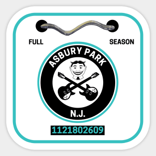 Asbury Park New Jersey Beach Badge Sticker